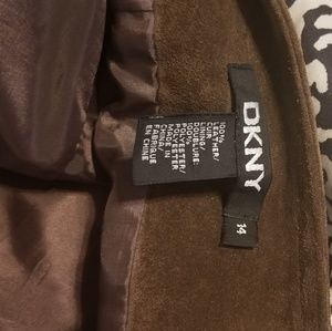 DKNY 100%Leather pencil skirt